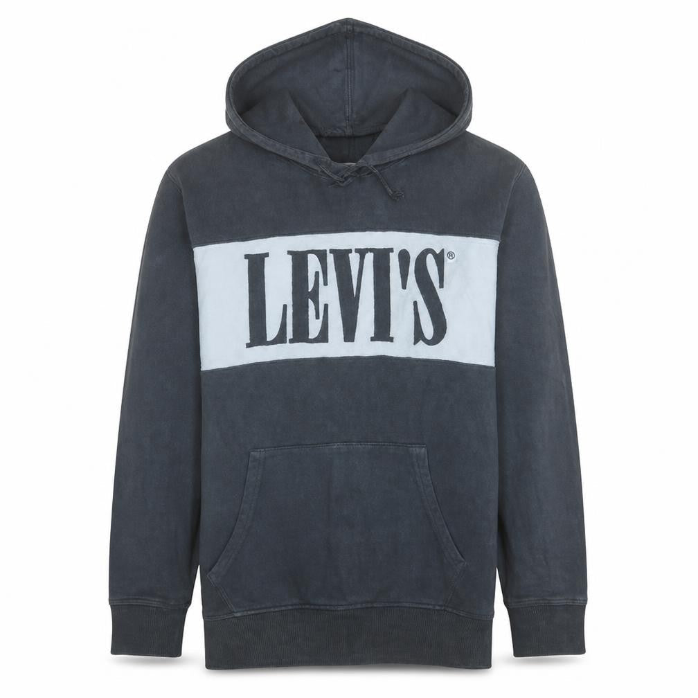 Levi's Men's Black Pullover Hoodie M Regular Fit Graphic Logo