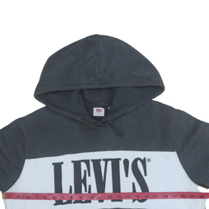 Levi's Men's Black Pullover Hoodie M Regular Fit Graphic Logo