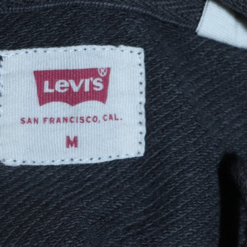 Levi's Men's Black Pullover Hoodie M Regular Fit Graphic Logo