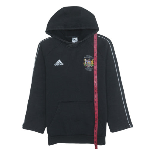 Adidas Men's Black S Pullover Hoodie with Logo and College Crest