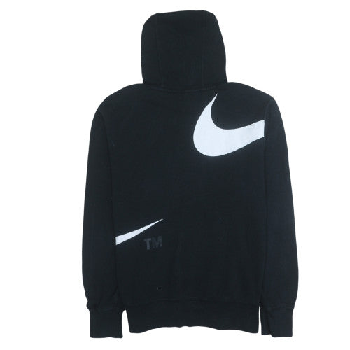 Nike Men's Black Pullover Hoodie L Fleece Logo Sportswear