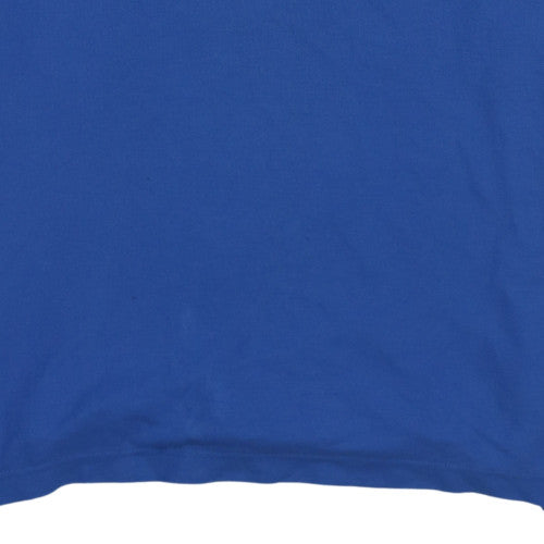 Tommy Hilfiger Men's Blue Regular Fit Cotton Polo Shirt M