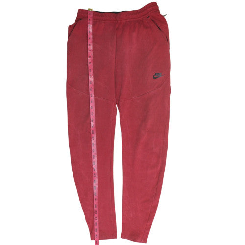 Nike Men's Red Fleece Jogger Trousers Size S Regular Fit