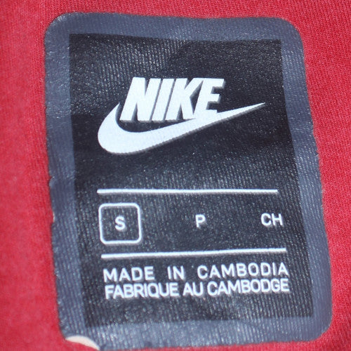 Nike Men's Red Fleece Jogger Trousers Size S Regular Fit