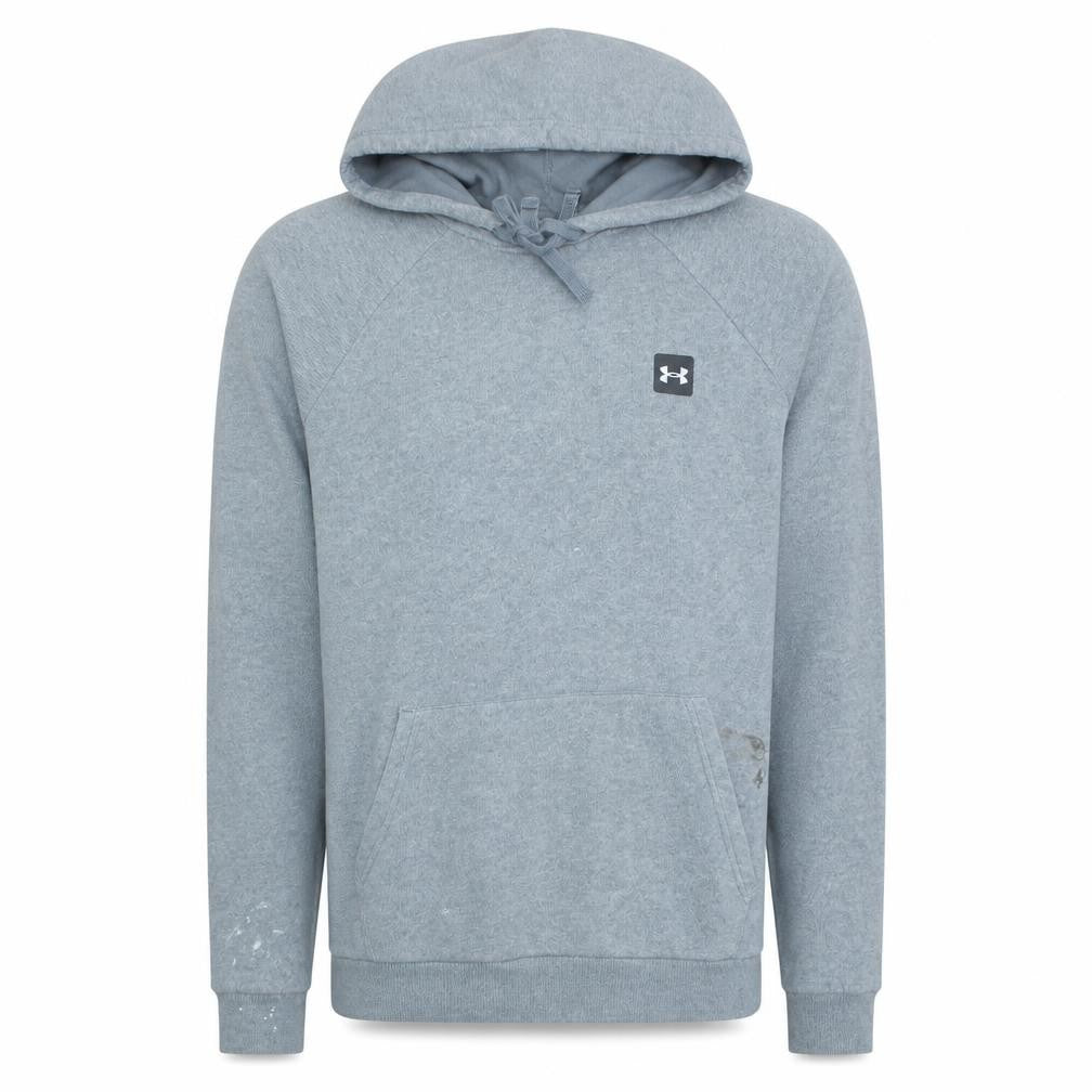 Under Armour Men Grey Pullover Hoodie M Fleece Loose Fit