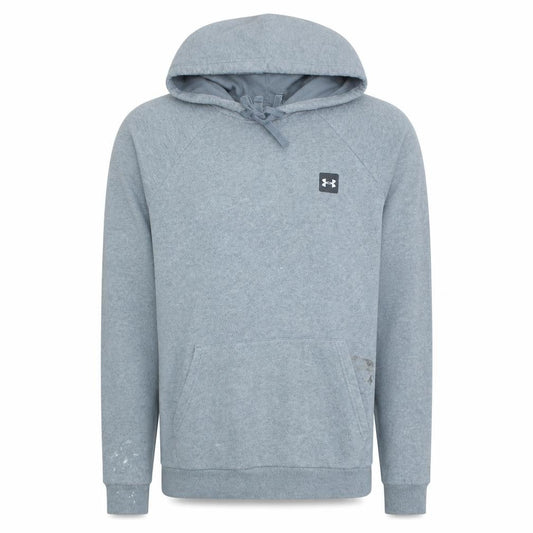 Under Armour Men Grey Pullover Hoodie M Fleece Loose Fit