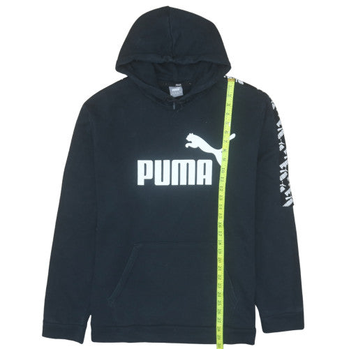Puma Men's Black 2XL Pullover Hoodie with Logo Graphic