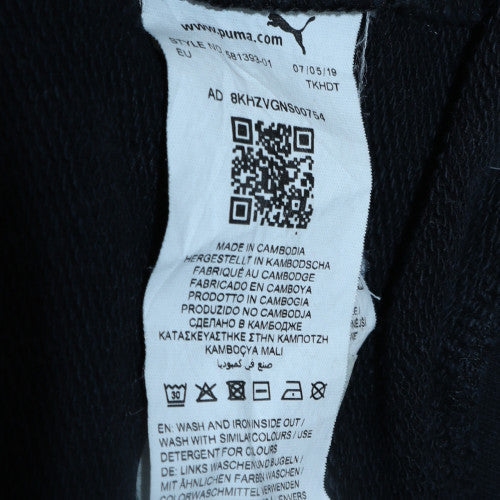 Puma Men's Black 2XL Pullover Hoodie with Logo Graphic