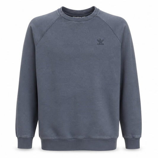 adidas Men's Grey Crew Neck Pullover Sweatshirt Size M