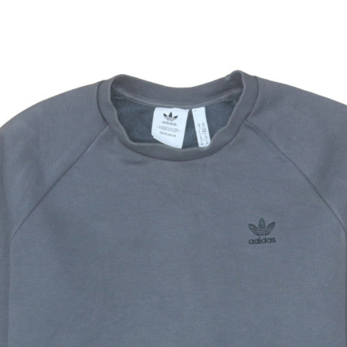 adidas Men's Grey Crew Neck Pullover Sweatshirt Size M