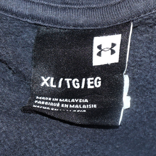 Under Armour Men's Black XL Pullover Hoodie with Logo Print