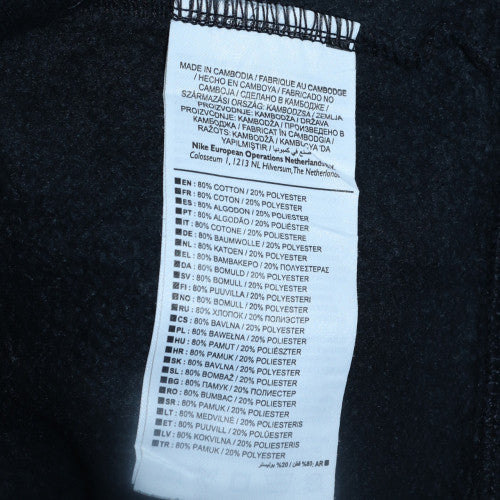 Nike Men's Black 1/4 Zip Fleece Sweatshirt Size S Regular Fit