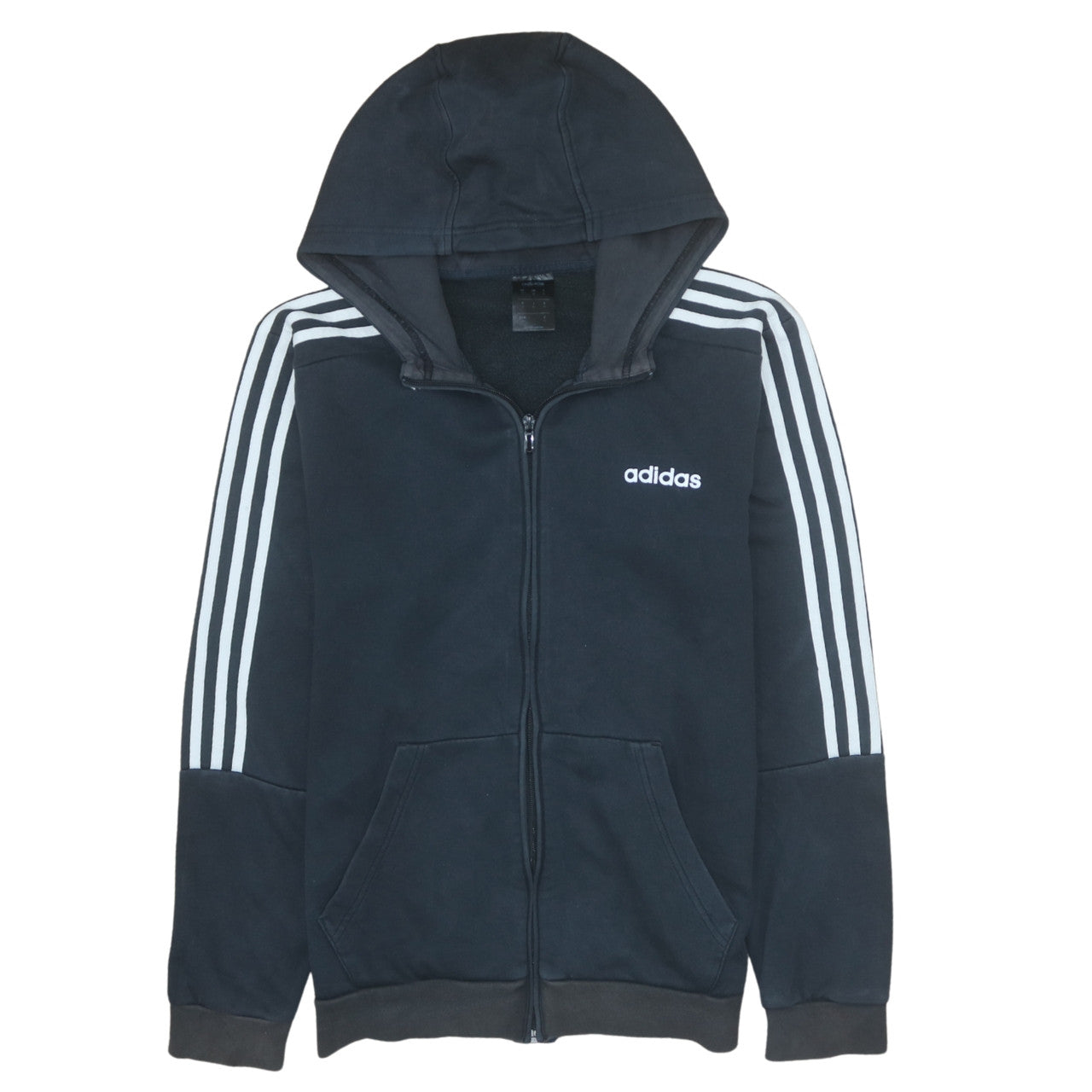 Adidas Men's Black Full Zip Hoodie Size M Sports Style