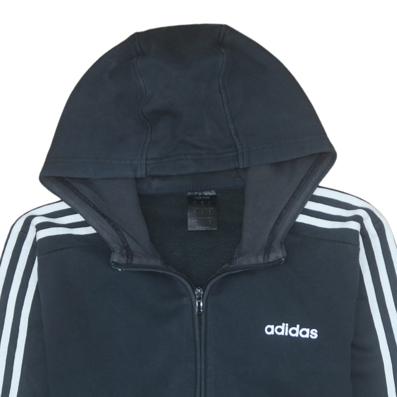Adidas Men's Black Full Zip Hoodie Size M Sports Style