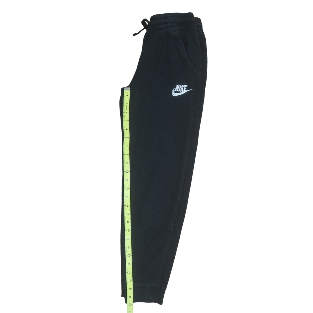 Nike Boys Black Jogger Sweatpants 147-158cm Cotton Blend Elastic Waist