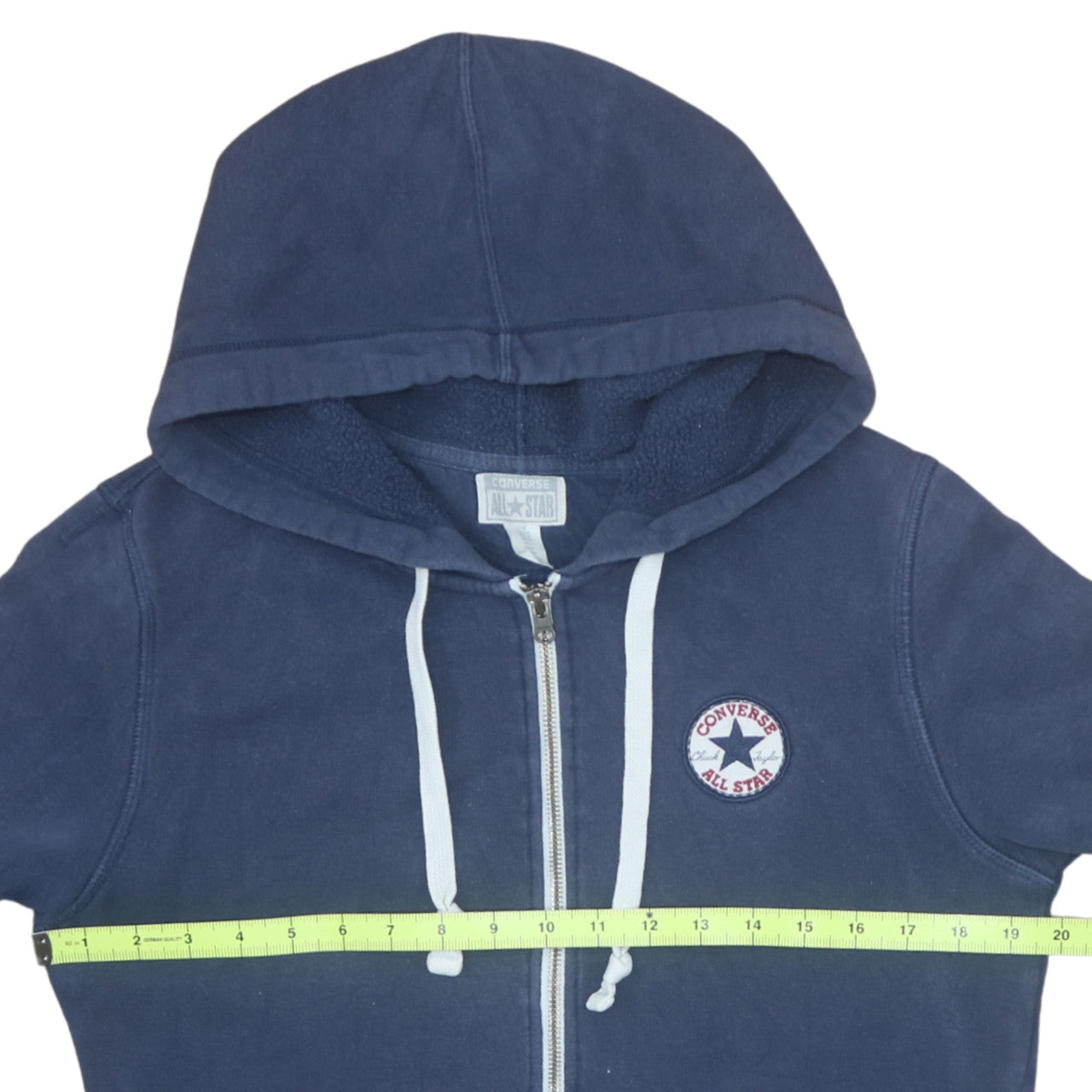 Converse Men's Blue Full Zip Hoodie Size M Regular Fit