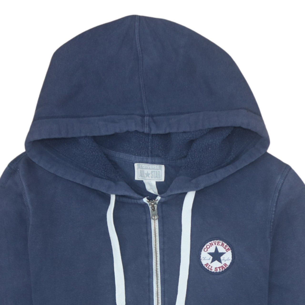 Converse Men's Blue Full Zip Hoodie Size M Regular Fit