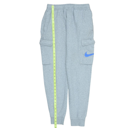 Nike Men Grey Cargo Sweatpants Small Regular Fit Cotton Blend