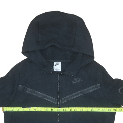 Nike Boys Black Full Zip Hoodie XL (158-170cm) Fleece Lined Casual