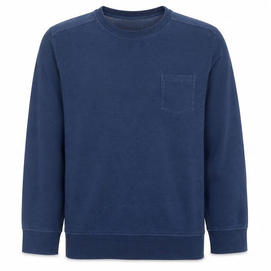 Timberland Men's Blue L Pullover Sweatshirt Crew Neck Fleece