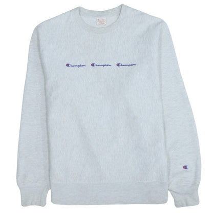 Champion Men's Grey Reverse Weave Pullover Sweatshirt Medium