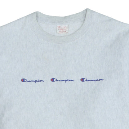 Champion Men's Grey Reverse Weave Pullover Sweatshirt Medium