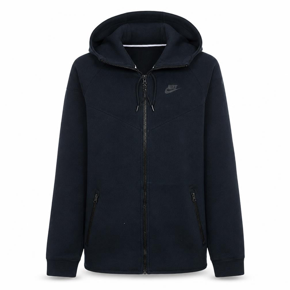 Nike Men's Black Full Zip Fleece Hoodie Size S Regular Fit
