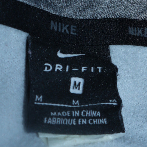 Nike Men's Grey Dri-Fit Full Zip Hoodie M Regular Fit Sportswear