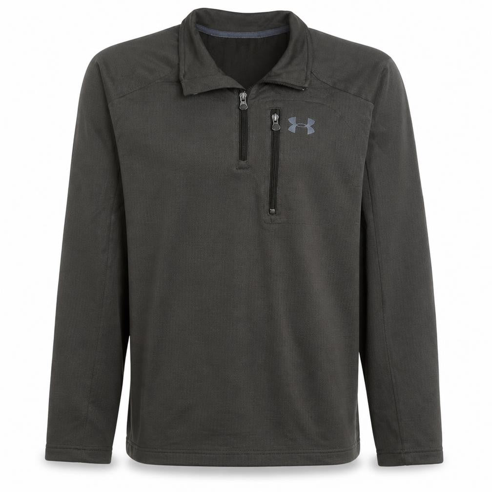 Under Armour Men's Brown 1/4 Zip Athletic Sweatshirt Size M