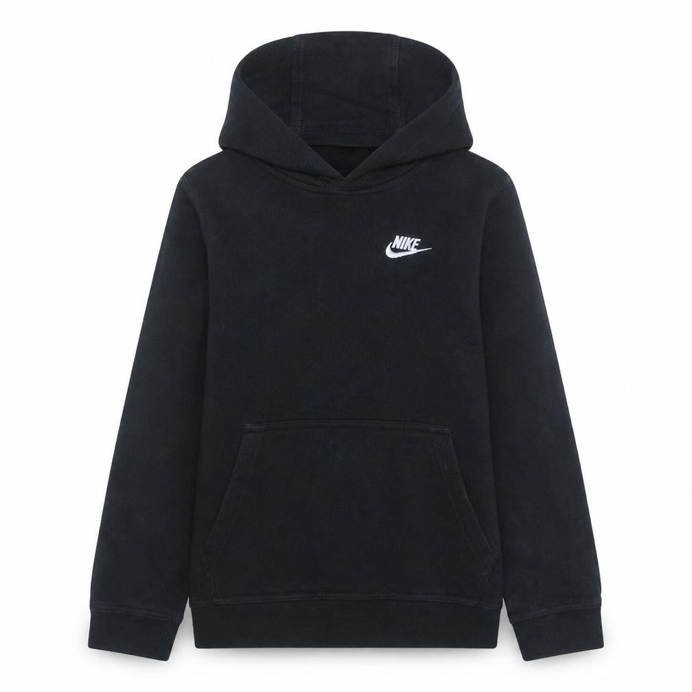 Nike Boys Black Pullover Hoodie Size L (147-158cm) Cotton Blend