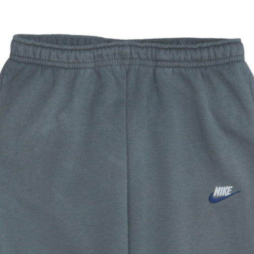 Nike Men’s Grey Fleece Sweatpants M Regular Fit Tapered Trousers
