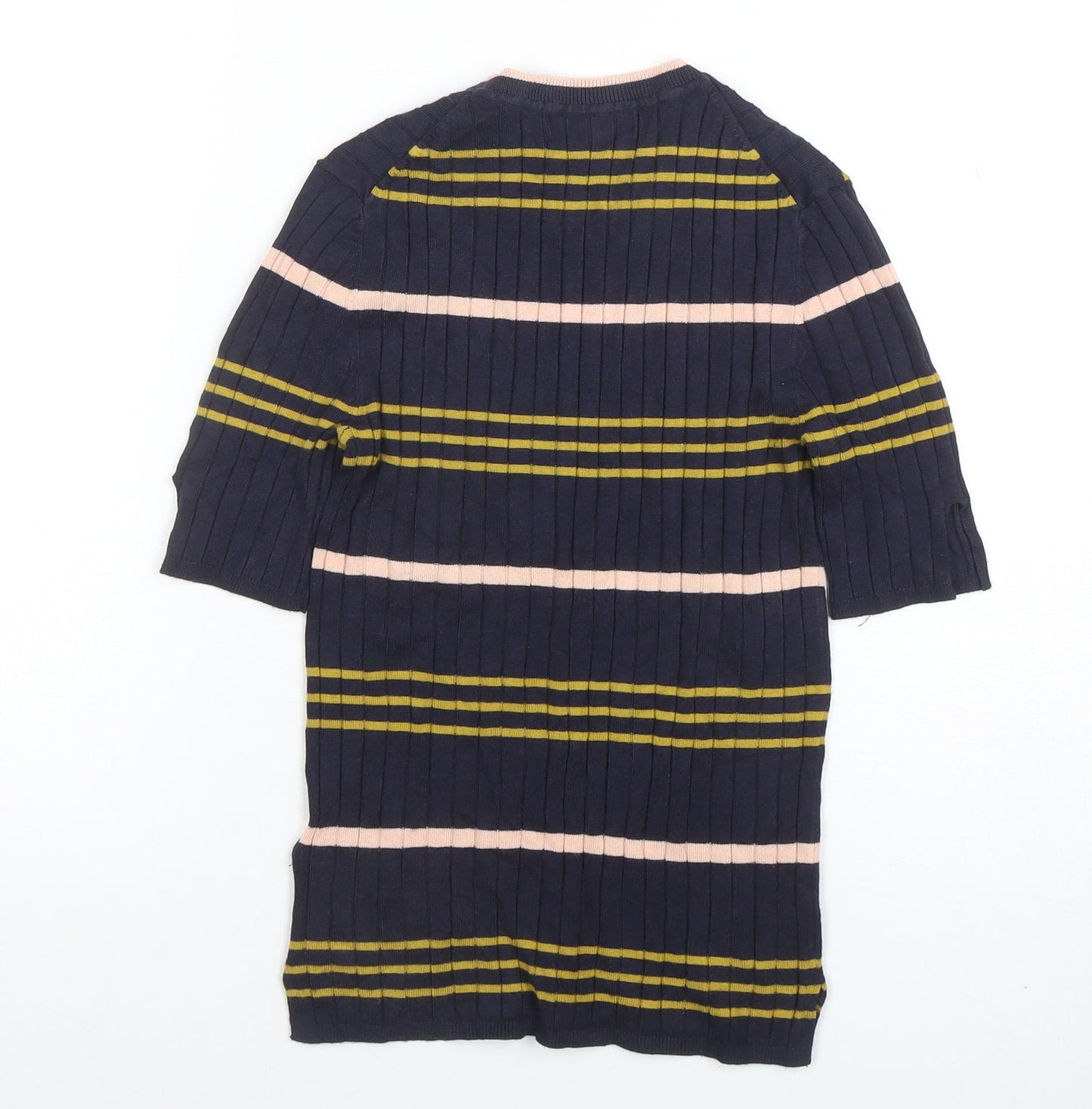 Marks and Spencer Women’s Navy Striped Knit T-Shirt Size 8