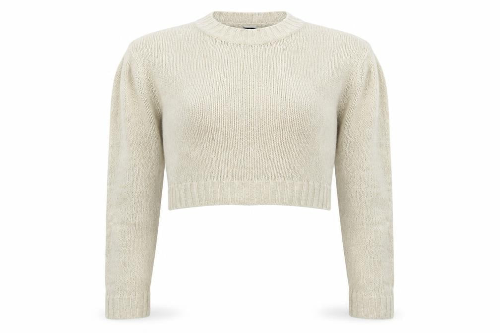 H&M Divided Women Beige Knit Pullover Jumper Size S Acrylic Long Sleeve