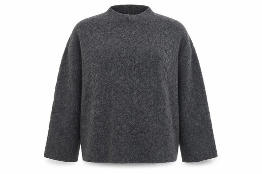 Tu Womens Grey Cable Knit Wool Blend Size 14 Jumper