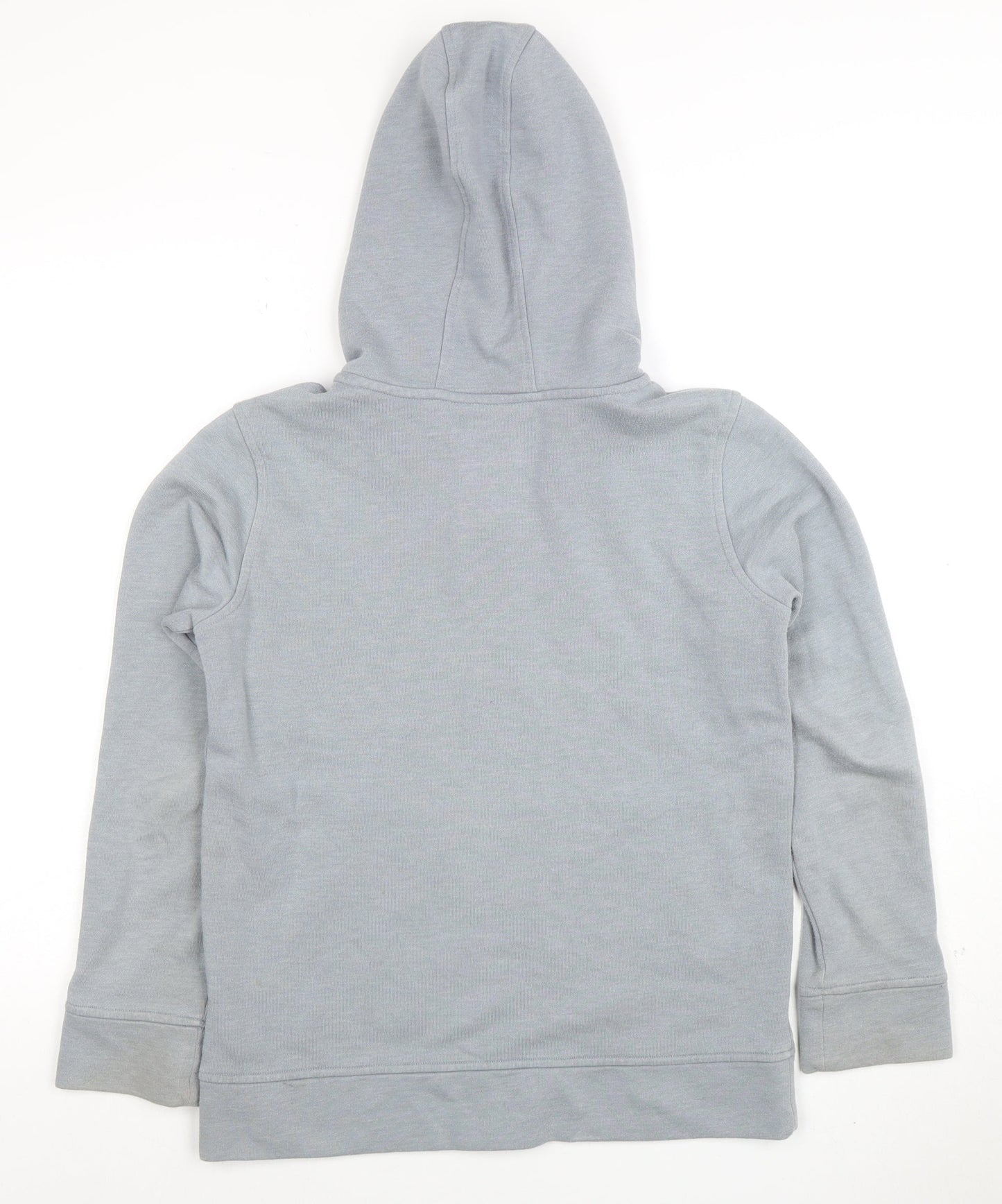 Under Armour Boys Grey 1/2 Zip Hoodie Cotton Blend YLG