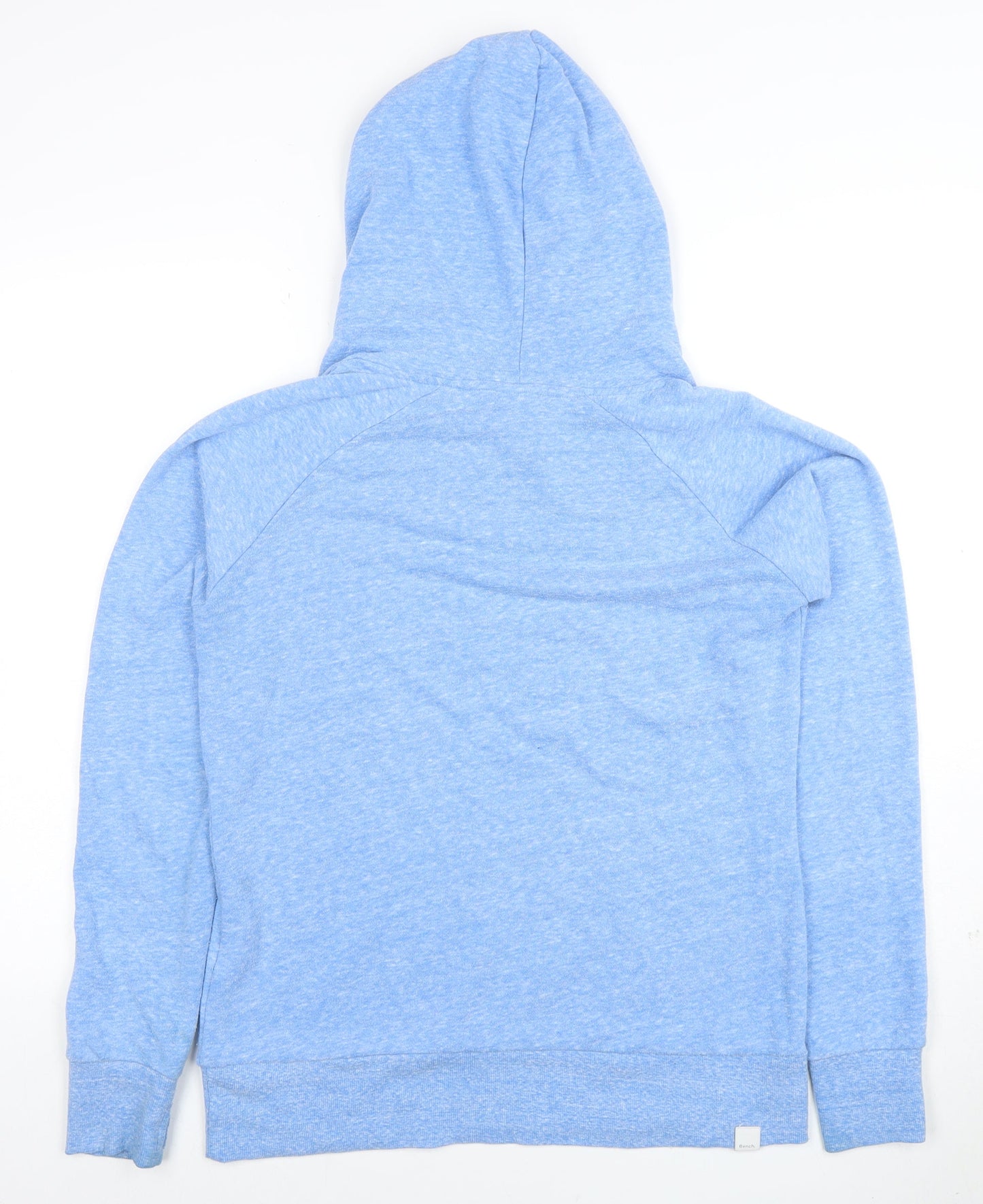 Bench Men's Blue Pullover Hoodie L Regular Cotton Blend