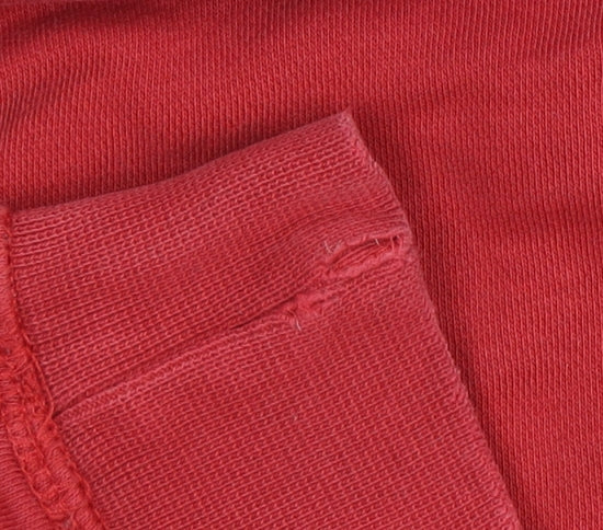 GAP x Disney Boys Red Pullover Hoodie Small Mickey Mouse Logo Cotton Blend