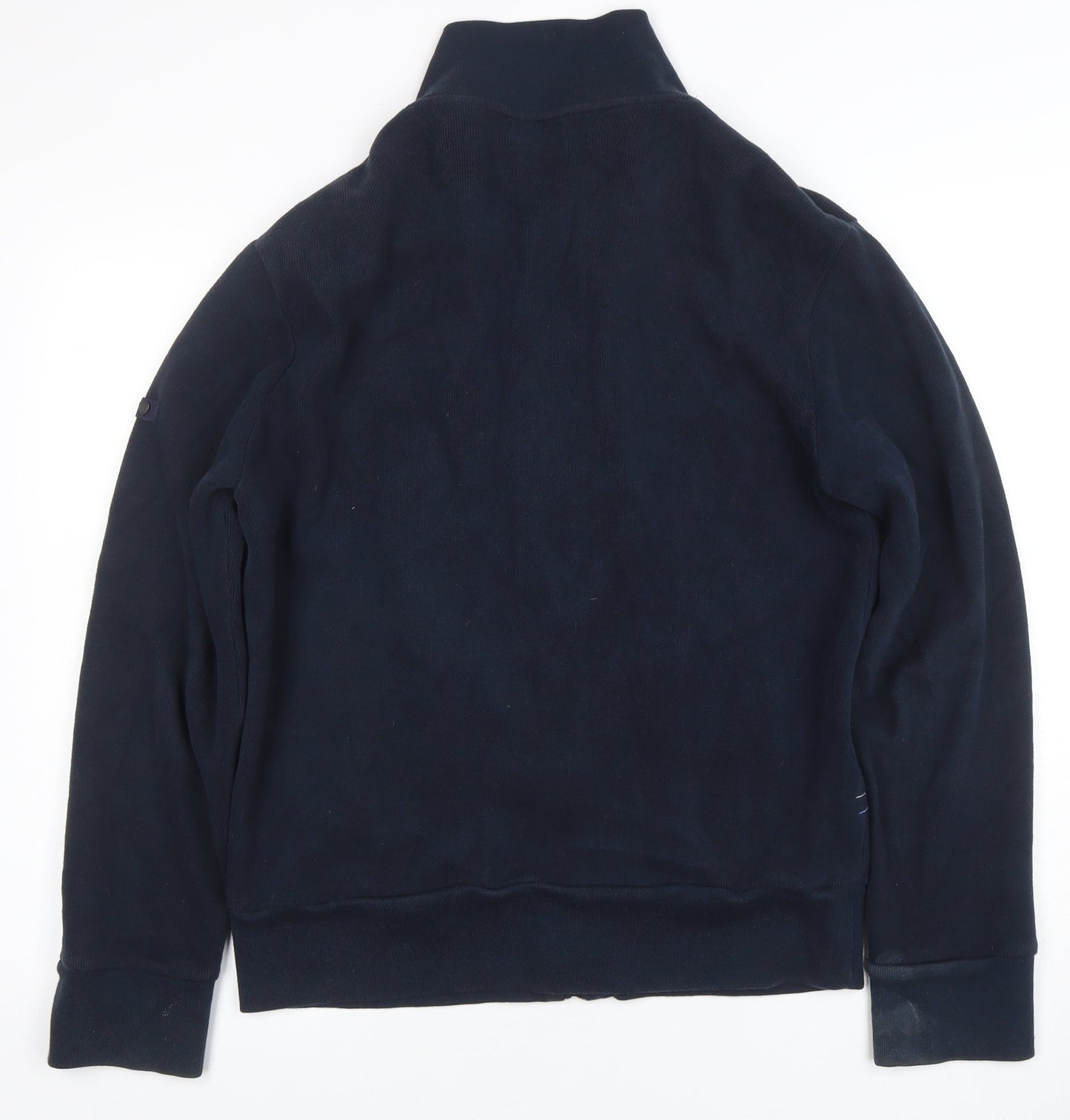 Ben Sherman Men's Blue Full Zip Cotton Sweatshirt Size M