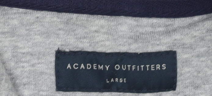 Academy Outfitters Men's Grey Pullover Hoodie Size L