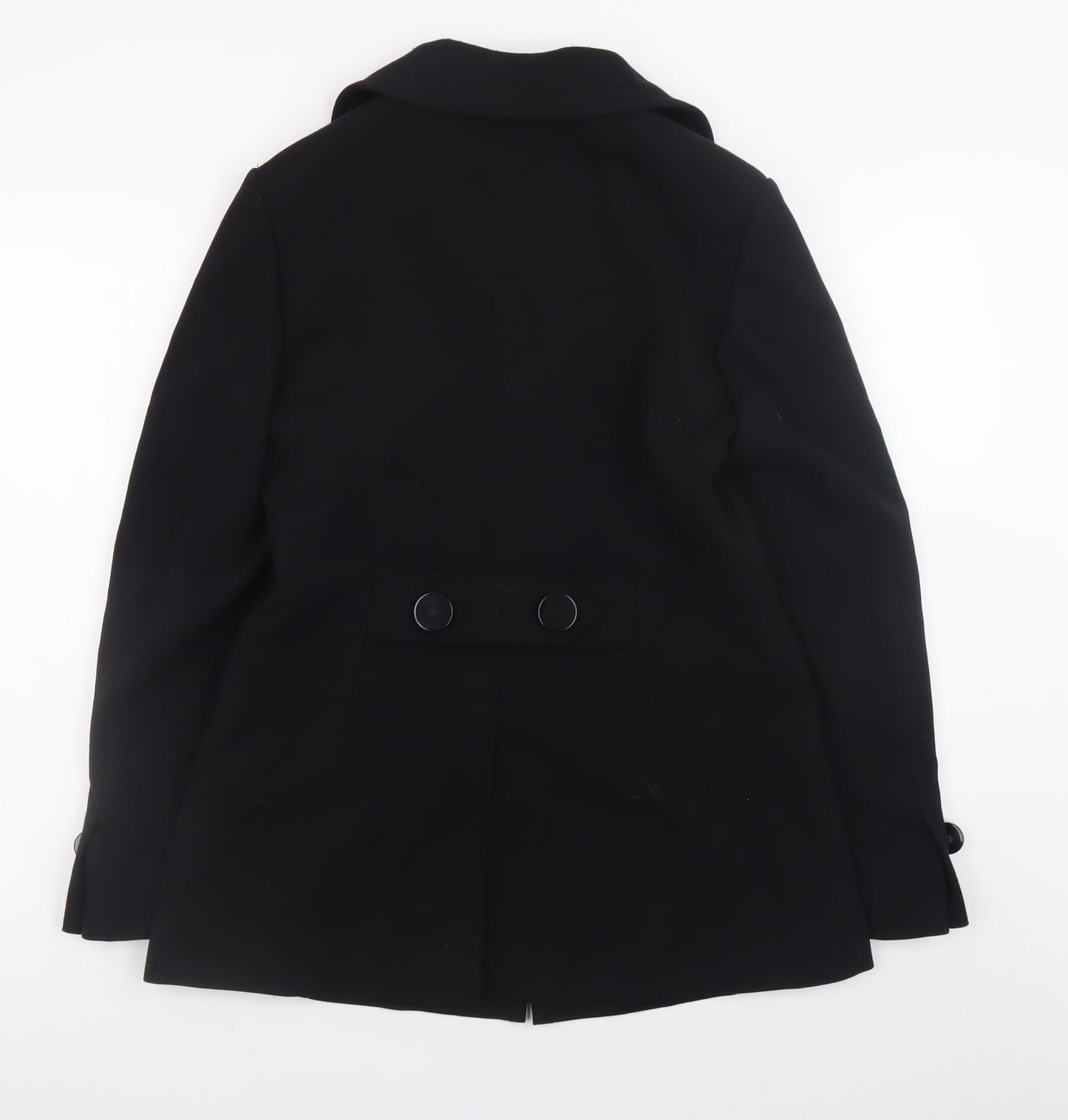 Viyella Womens Black Size 10 Classic Mid-Length Blazer Jacket