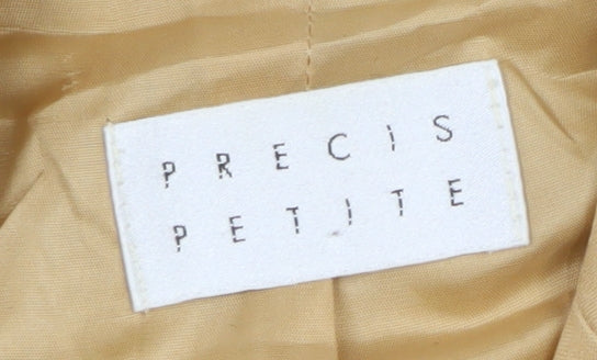 Precis Petite Women’s Beige Size 12 Blazer Jacket Smart Formal Mid-Length