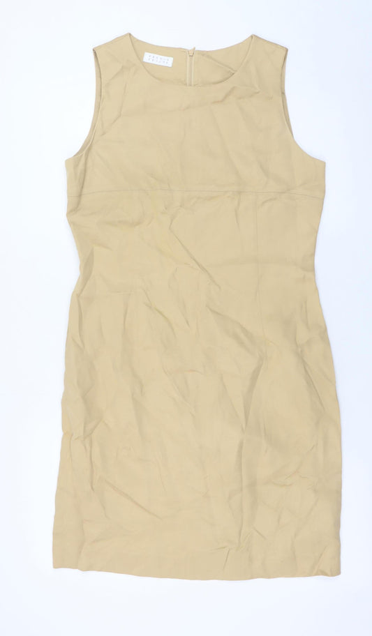 Precis Petite Beige Sleeveless Sheath Dress Women’s Size 12