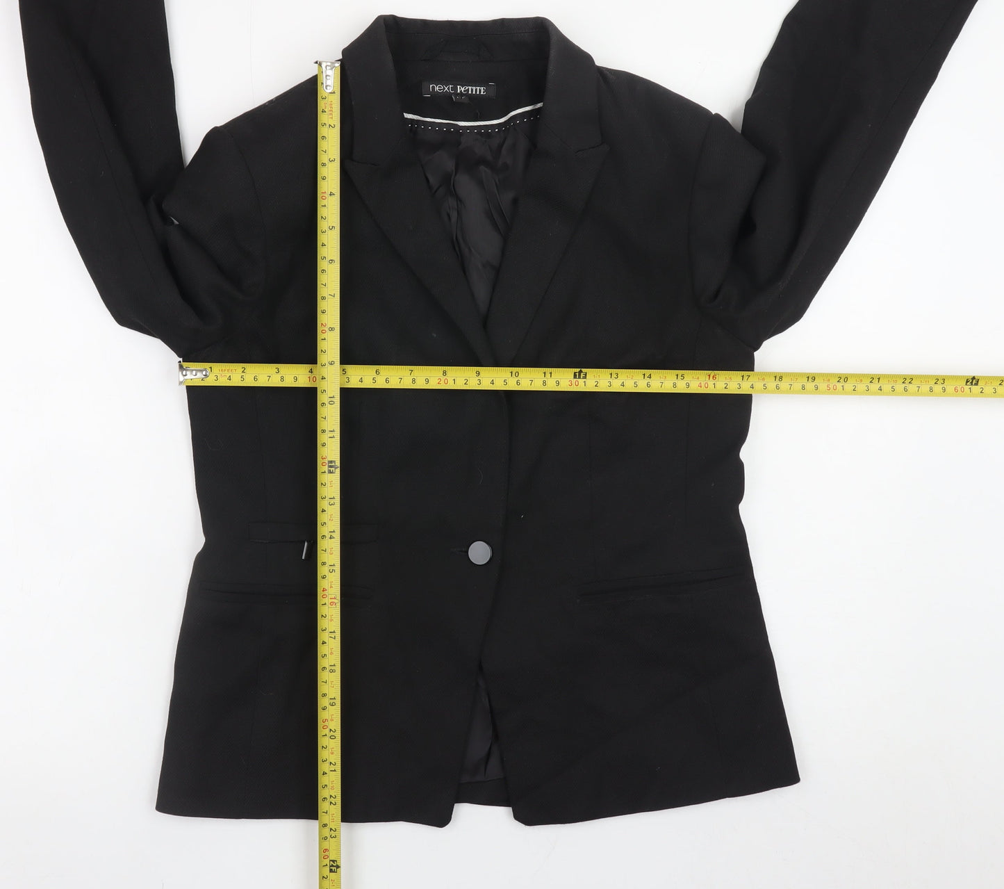 Next Petite Women’s Black Blazer Jacket Size 12 Regular Fit