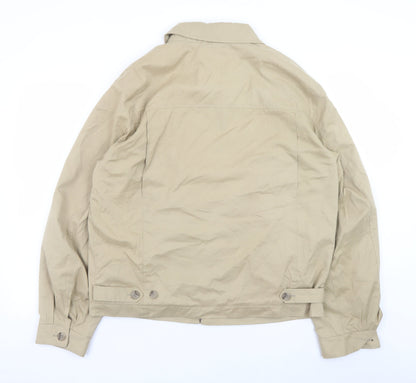 Authentic Men's Beige L Basic Jacket Full Zip