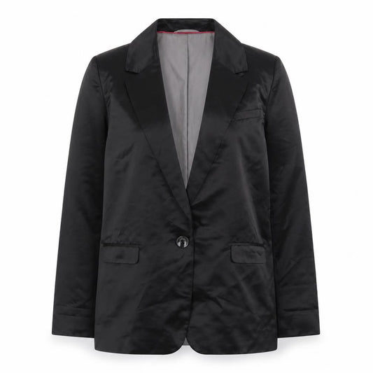Next Women's Black Polyester Satin Blazer Size 10