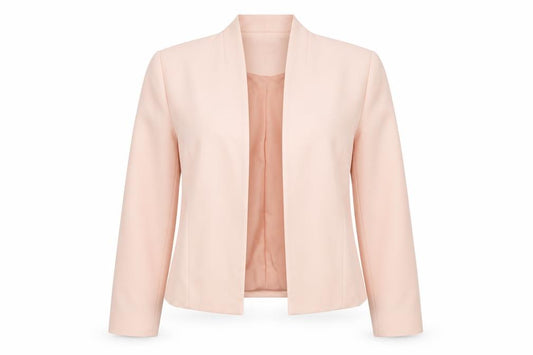Wallis Women’s Pink Cropped Blazer Jacket UK 20 Formal Lined
