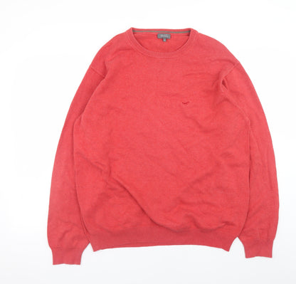 Wolsey Men's Red XL Cotton Crew Neck Pullover Jumper
