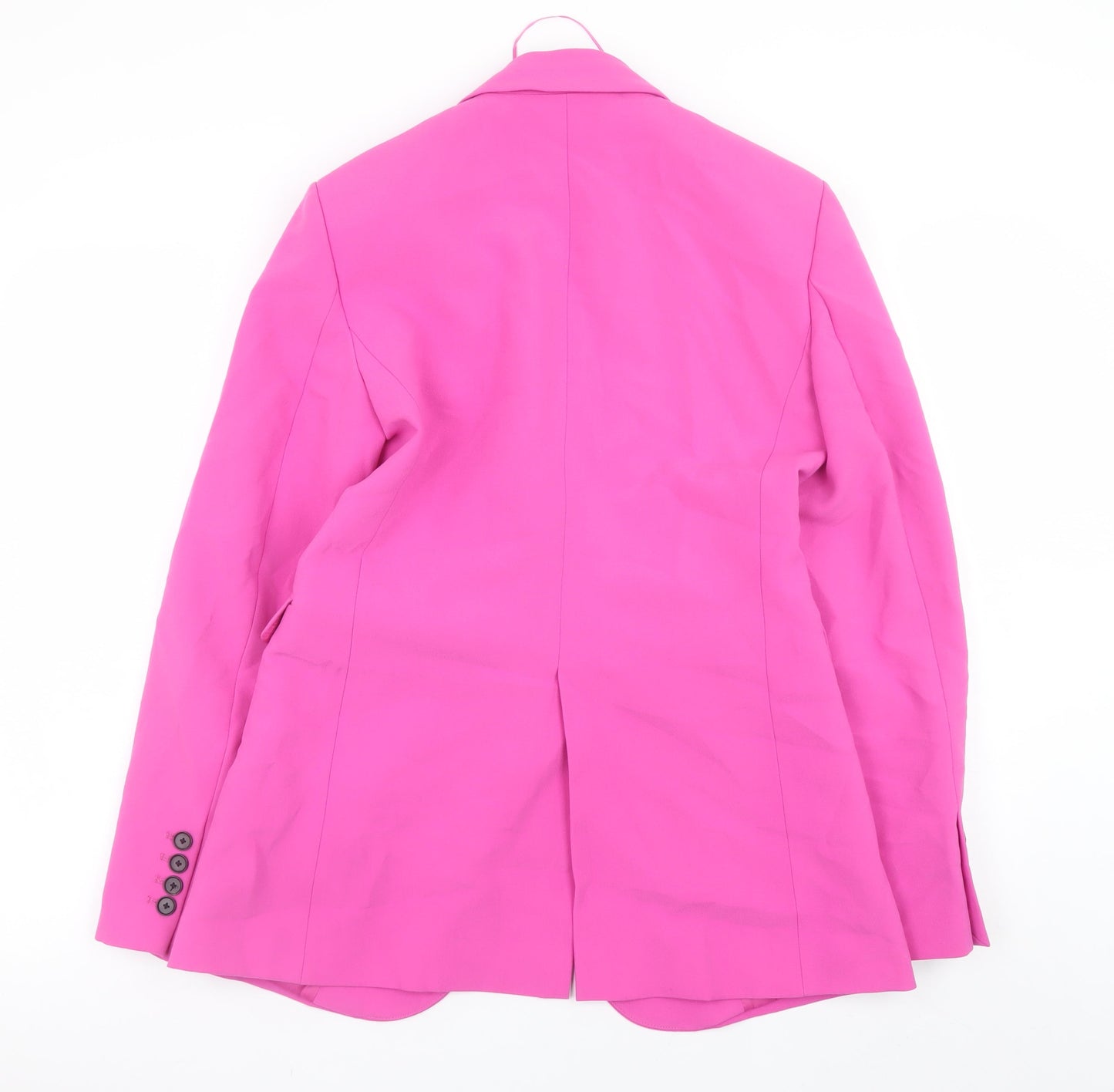 ZARA Womens Pink Slim Fit Blazer Jacket Size S Smart Workwear