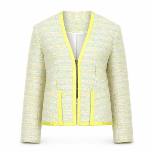 Aftershock London Women's Multicoloured Tweed Blazer Jacket Size S