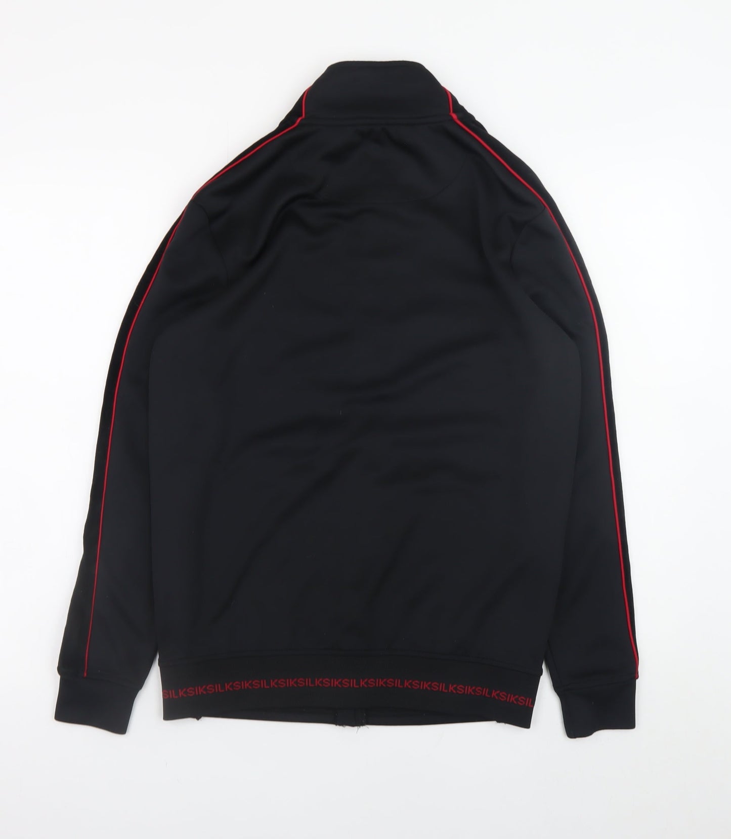 SikSilk Men's Black XS Slim Fit Full Zip Sports Jacket